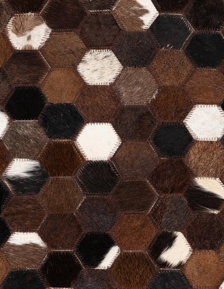 Detail image of 5' x 8' Cowhide Leather Rug