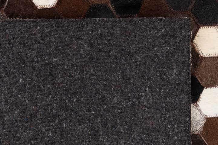 5' x 8' Cowhide Leather Rug