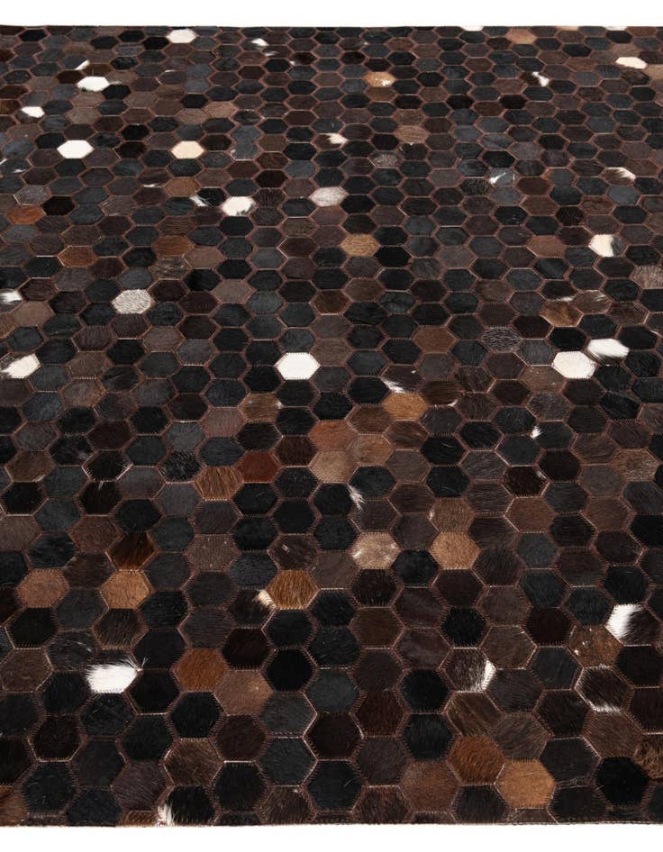 Detail image of 5' 1 x 7' 9 Cowhide Leather Rug