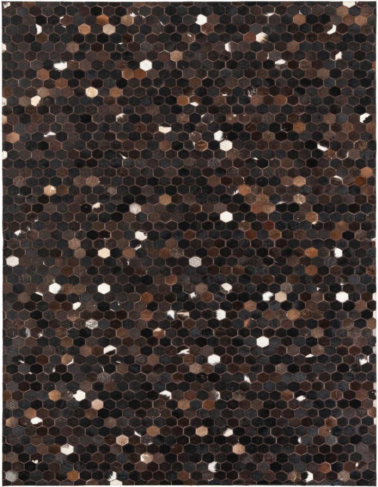 Detail image of 5' 1 x 7' 9 Cowhide Leather Rug