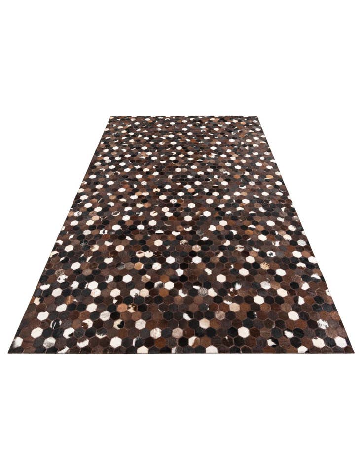 Detail image of 5' 1 x 8' 1 Cowhide Leather Rug