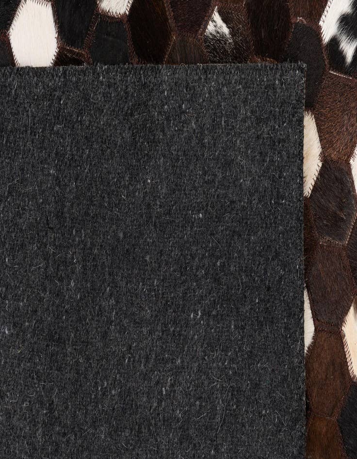 Detail image of 5' 1 x 8' 1 Cowhide Leather Rug