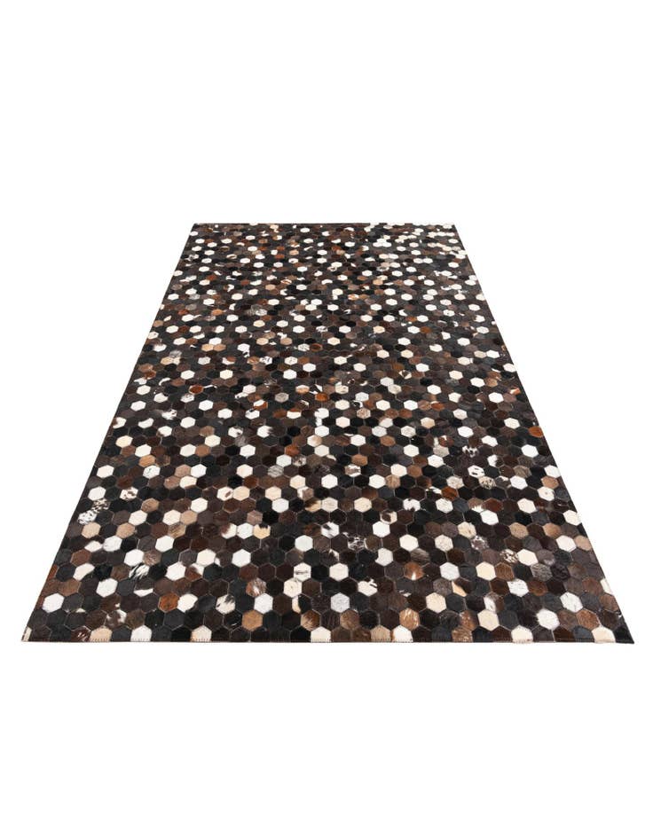 Detail image of 5' 2 x 8' Cowhide Leather Rug
