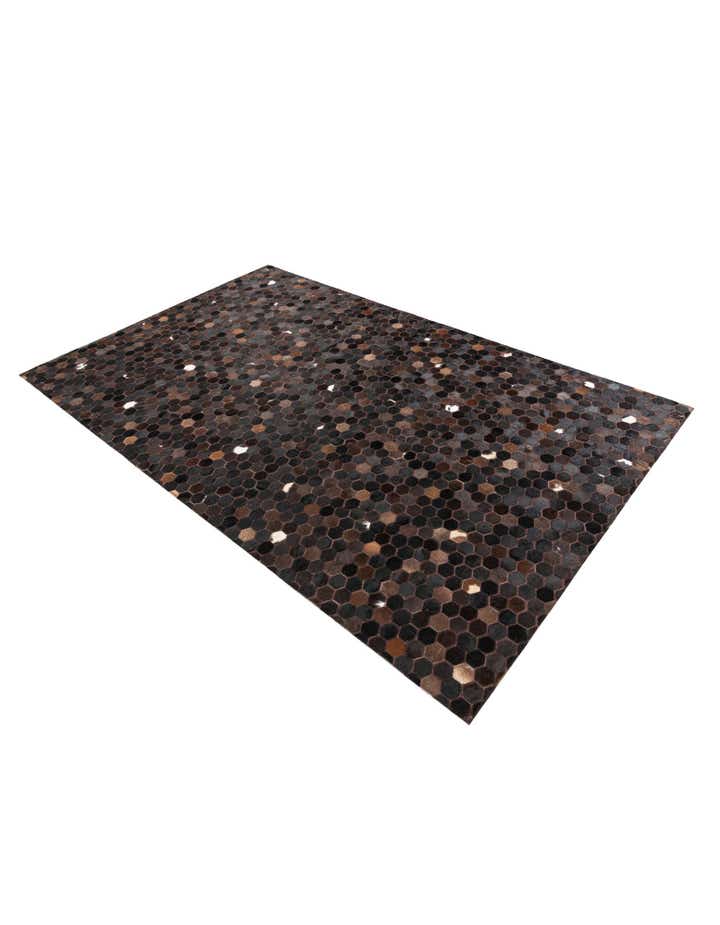 5' 1 x 8' 2 Cowhide Leather Rug