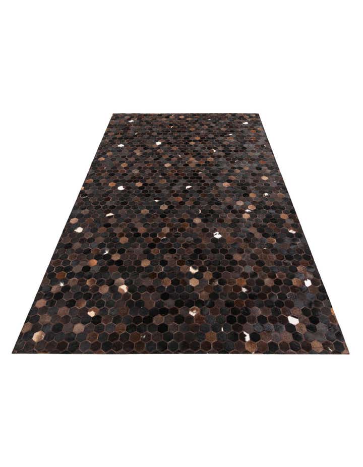 5' 1 x 8' 2 Cowhide Leather Rug