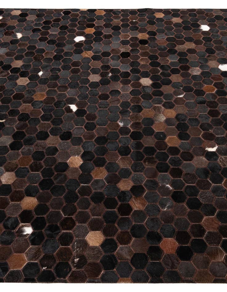 Detail image of 5' 1 x 8' 2 Cowhide Leather Rug