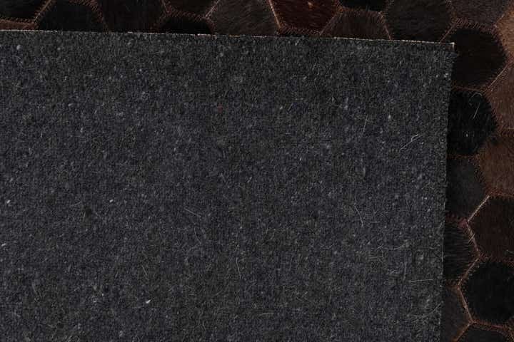 5' 1 x 8' 2 Cowhide Leather Rug