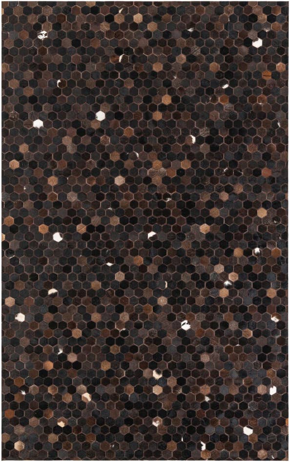 Detail image of 5' 1 x 8' 2 Cowhide Leather Rug