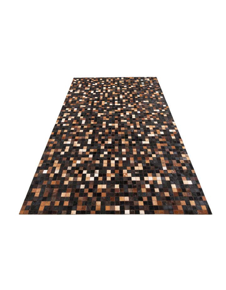 5' x 8' Cowhide Leather Rug