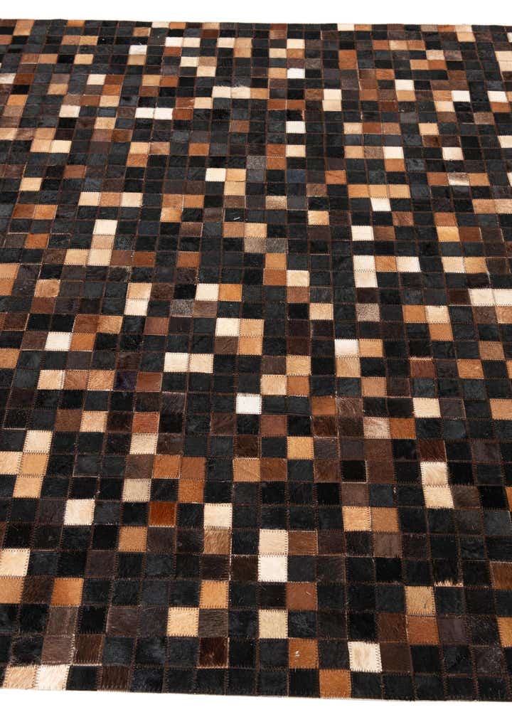 5' x 8' Cowhide Leather Rug