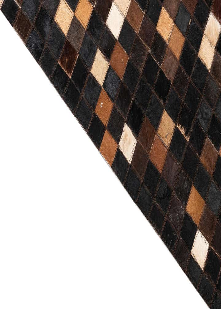 5' x 8' Cowhide Leather Rug