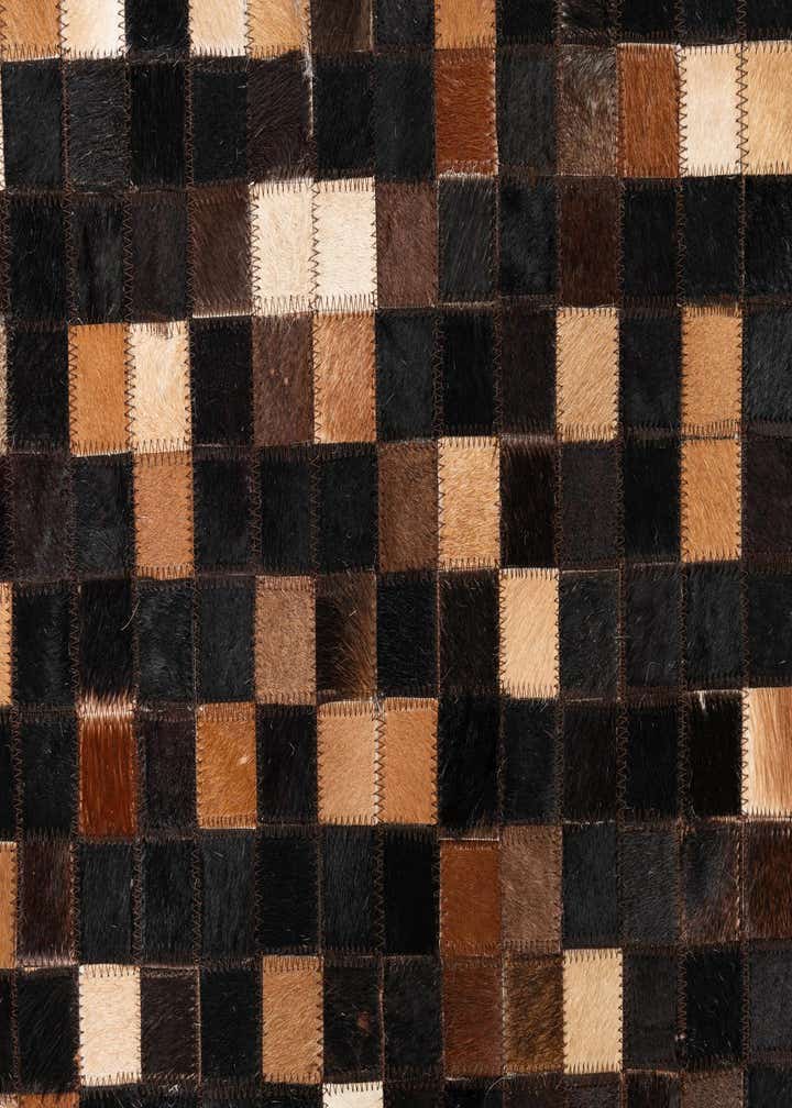 5' x 8' Cowhide Leather Rug