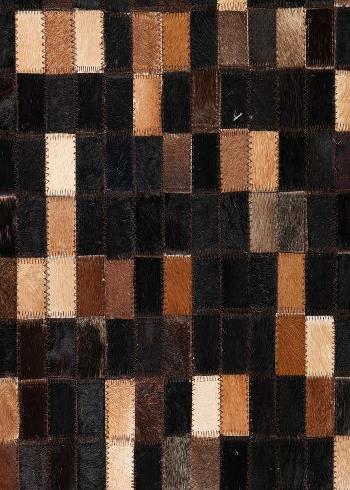 5' x 8' Cowhide Leather Rug