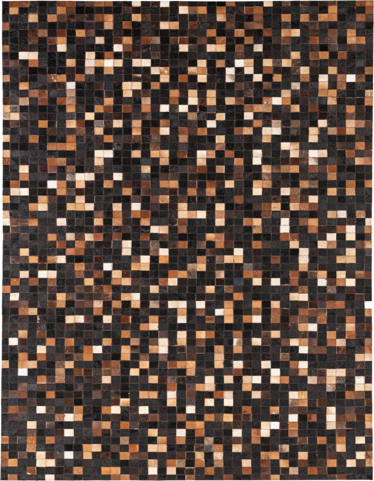 5' x 8' Cowhide Leather Rug