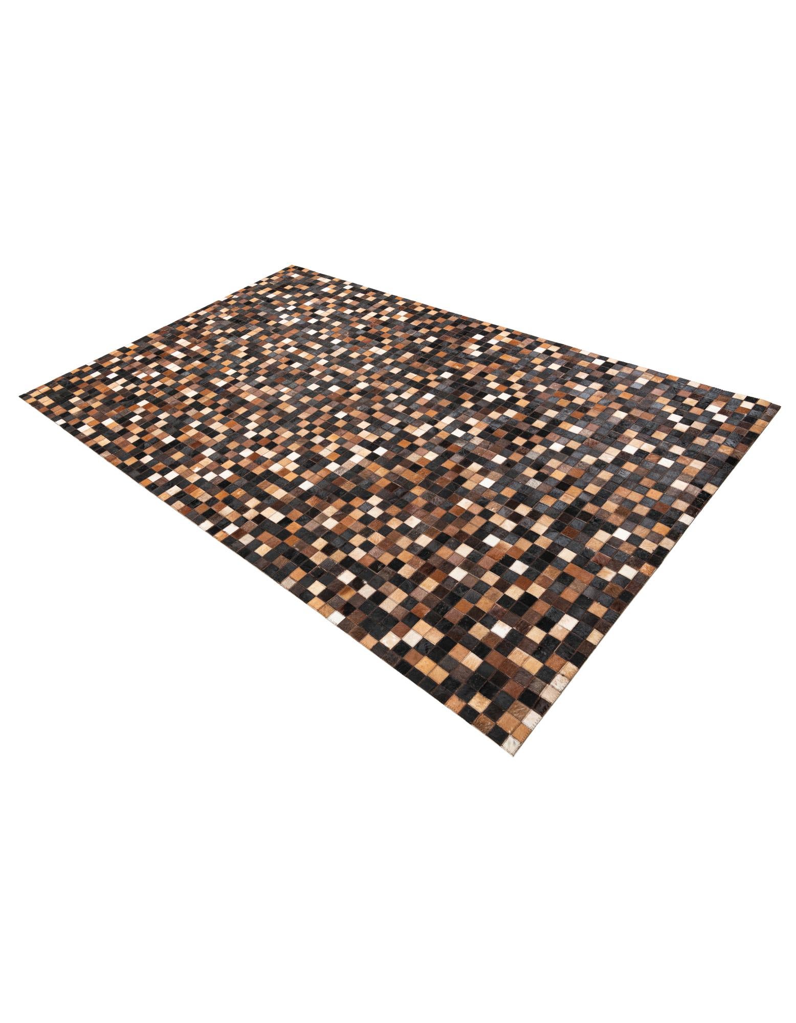5' x 8' Cowhide Leather Rug