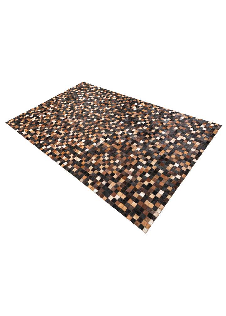 5' x 8' Cowhide Leather Rug