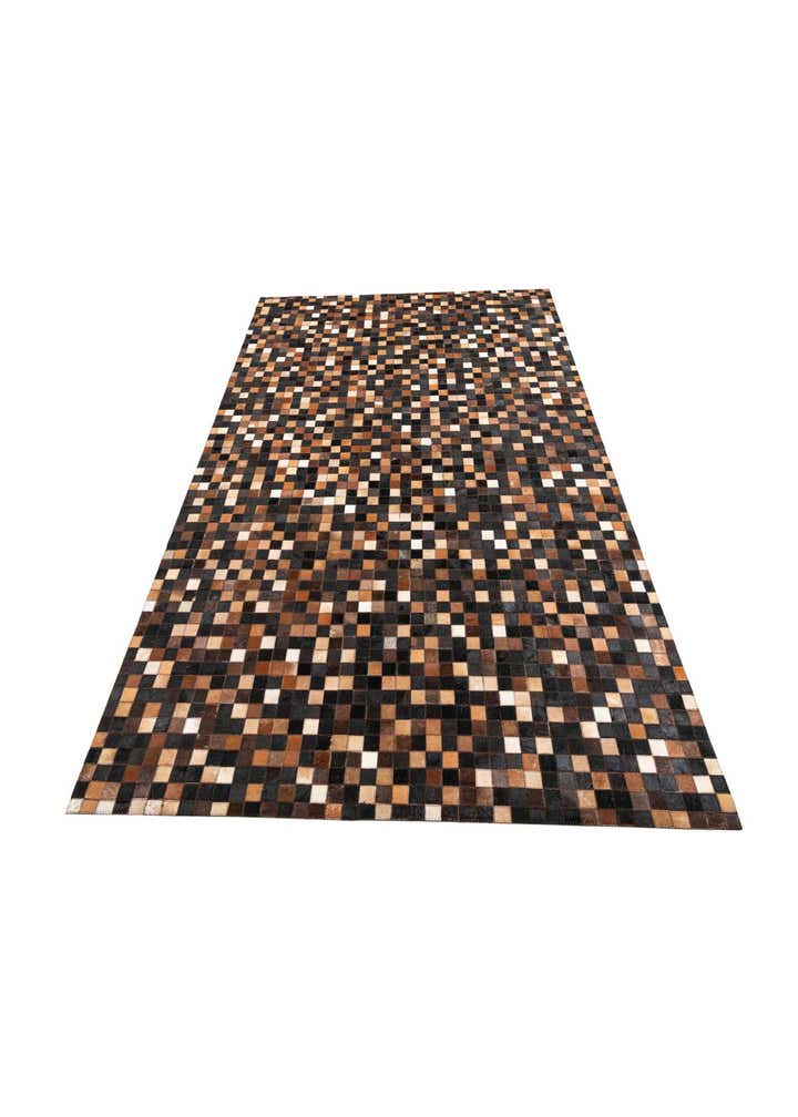 5' x 8' Cowhide Leather Rug