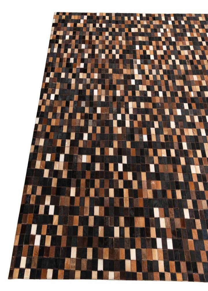 5' x 8' Cowhide Leather Rug