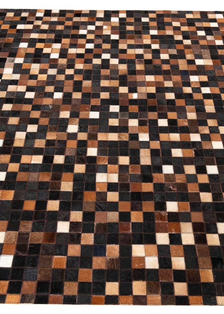 5' x 8' Cowhide Leather Rug
