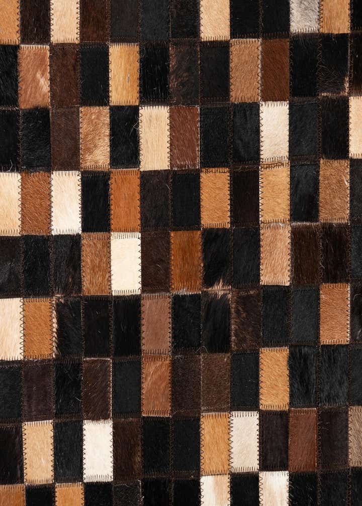 5' x 8' Cowhide Leather Rug