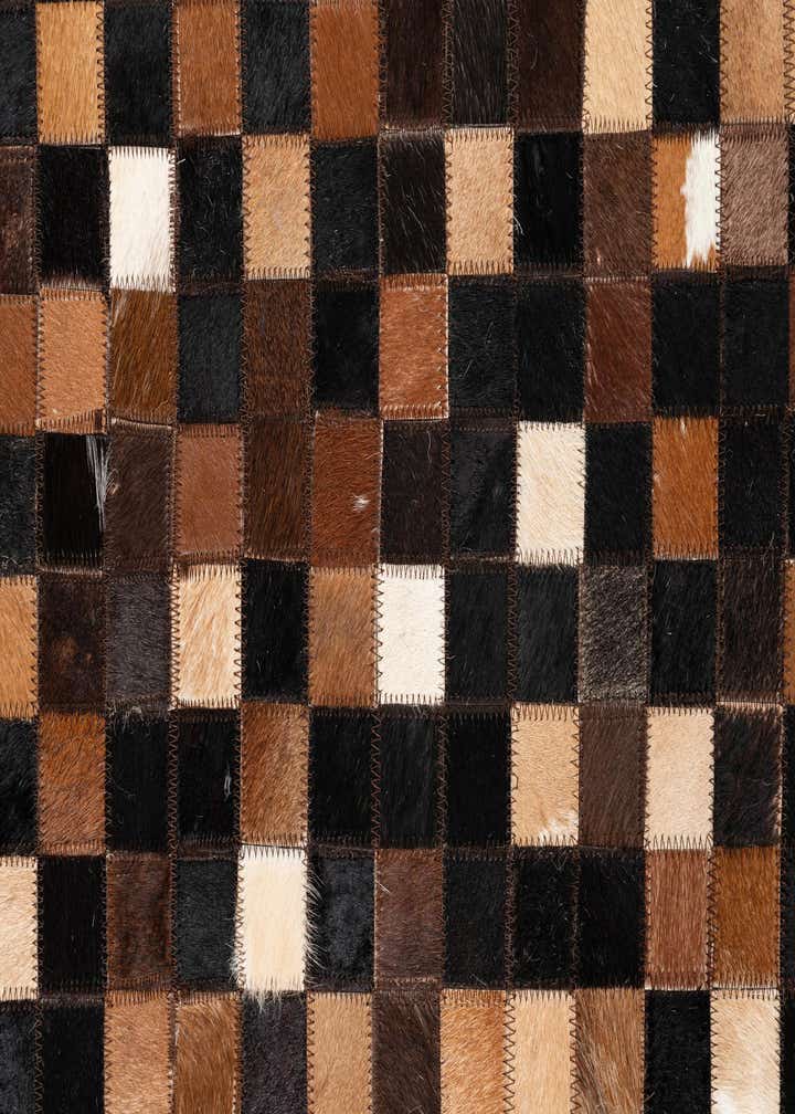5' x 8' Cowhide Leather Rug