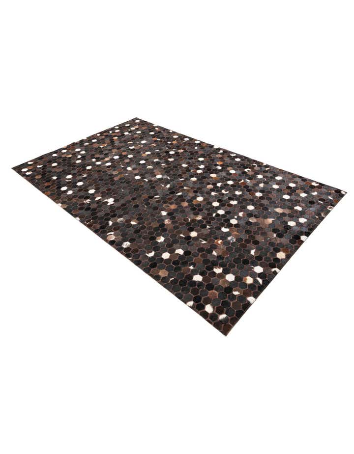 5' x 8' Cowhide Leather Rug