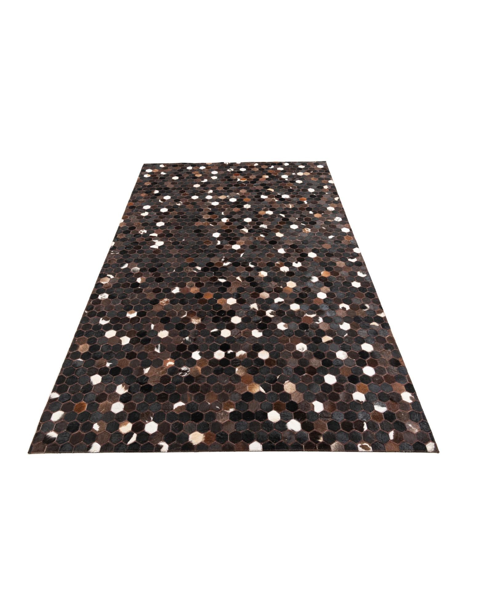 5' x 8' Cowhide Leather Rug