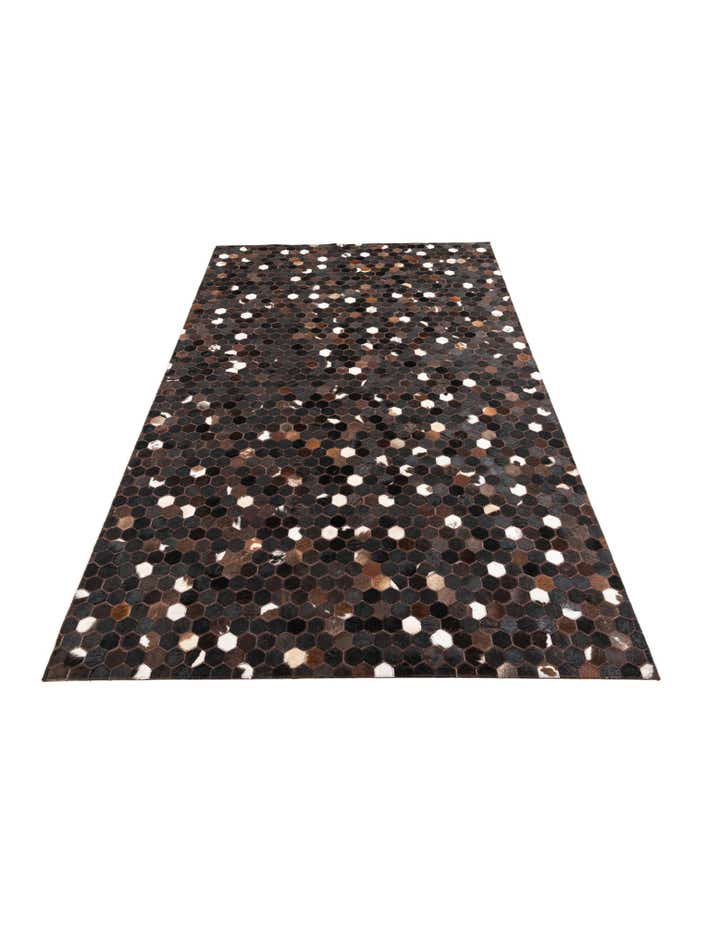 5' x 8' Cowhide Leather Rug