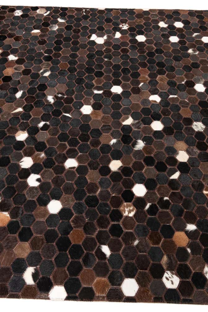 5' x 8' Cowhide Leather Rug