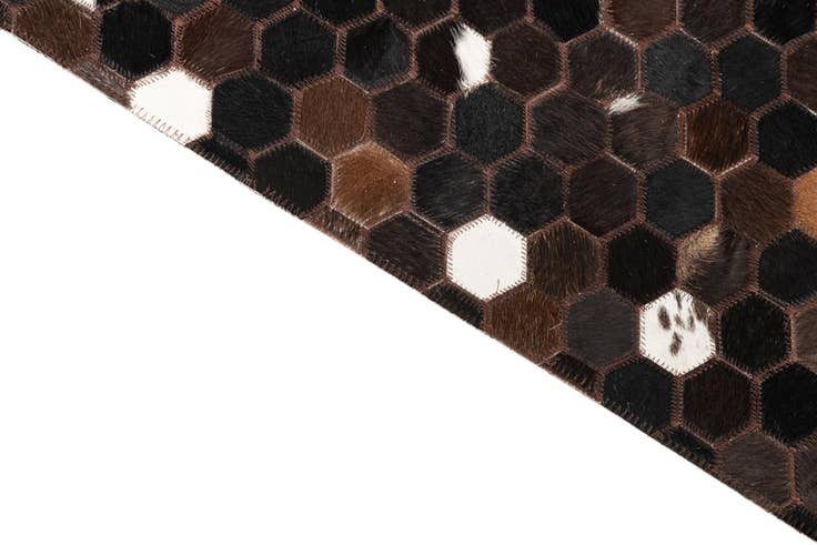Detail image of 5' x 8' Cowhide Leather Rug