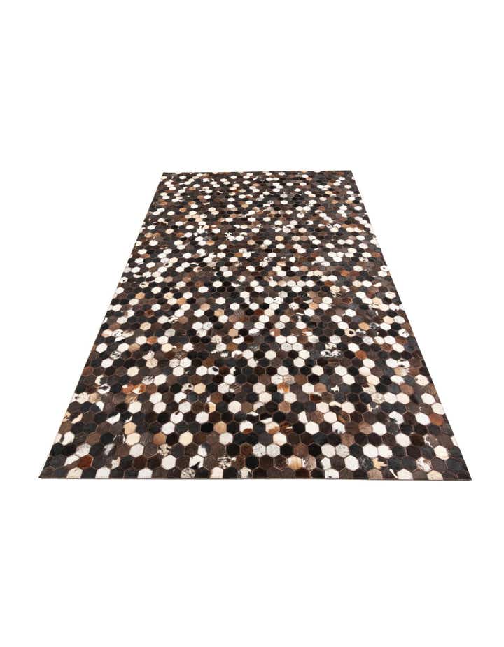 5' x 7' 10 Cowhide Leather Rug