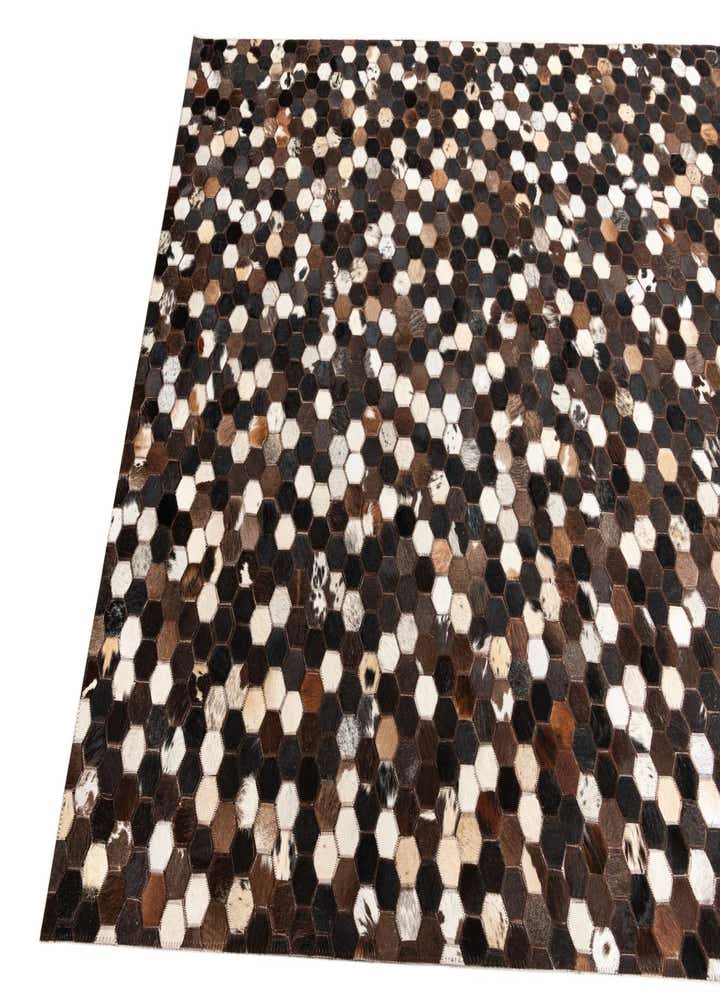 5' x 7' 10 Cowhide Leather Rug