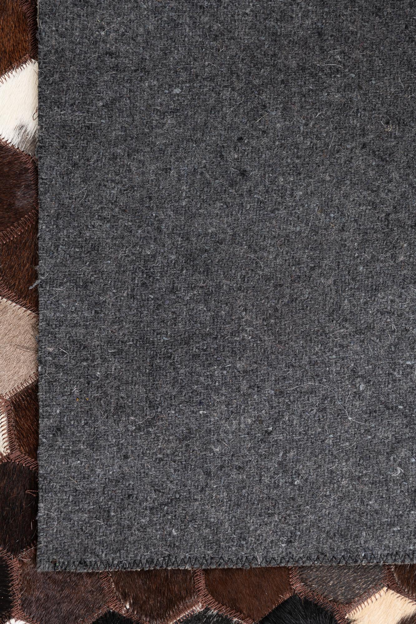 5' x 8' 2 Cowhide Leather Rug