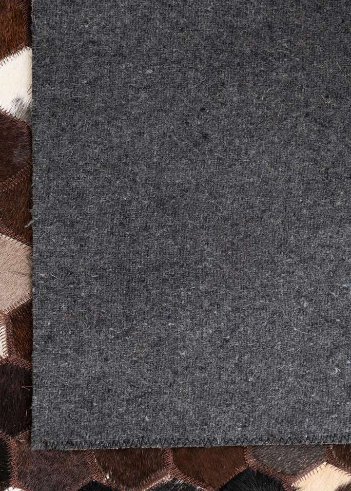 5' x 8' 2 Cowhide Leather Rug