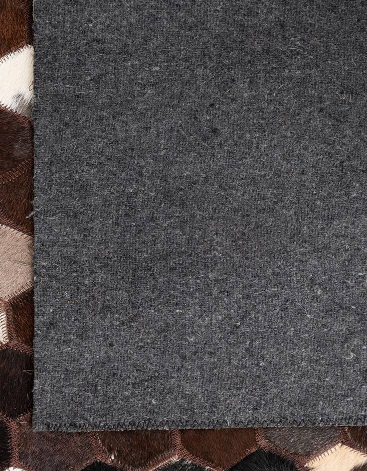 Detail image of 5' x 8' 2 Cowhide Leather Rug