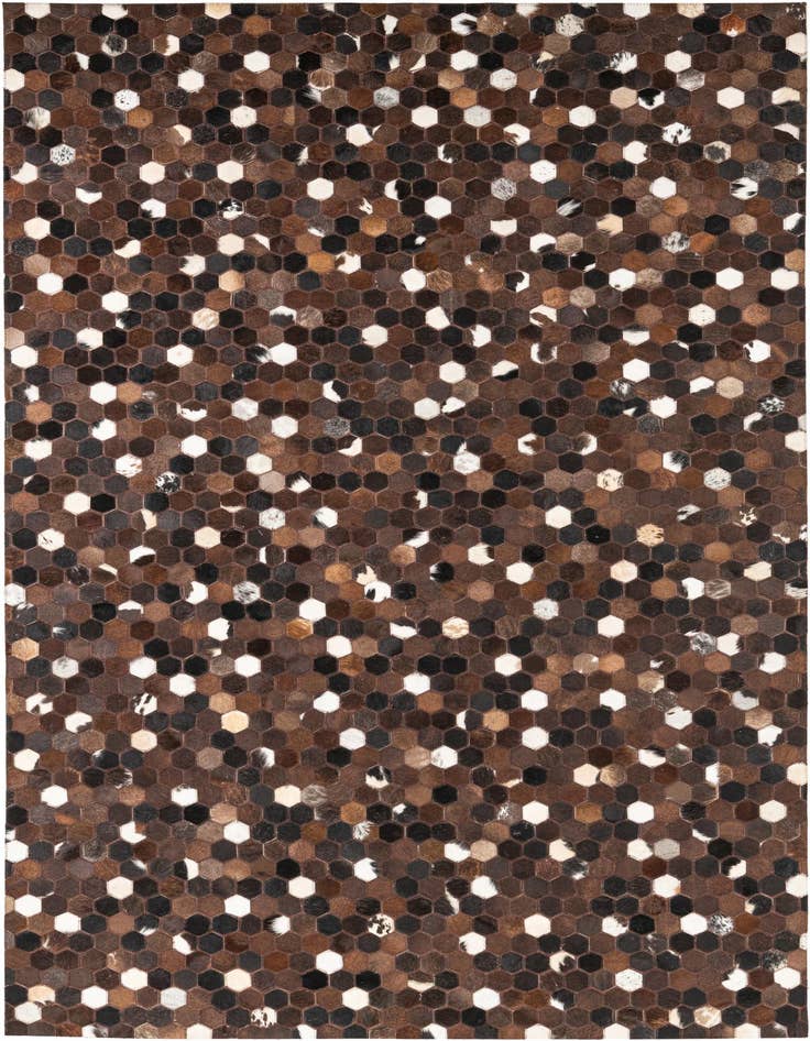 Detail image of 5' x 8' 2 Cowhide Leather Rug