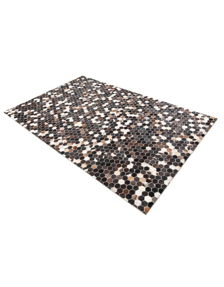 Detail image of 5' x 7' 10 Cowhide Leather Rug