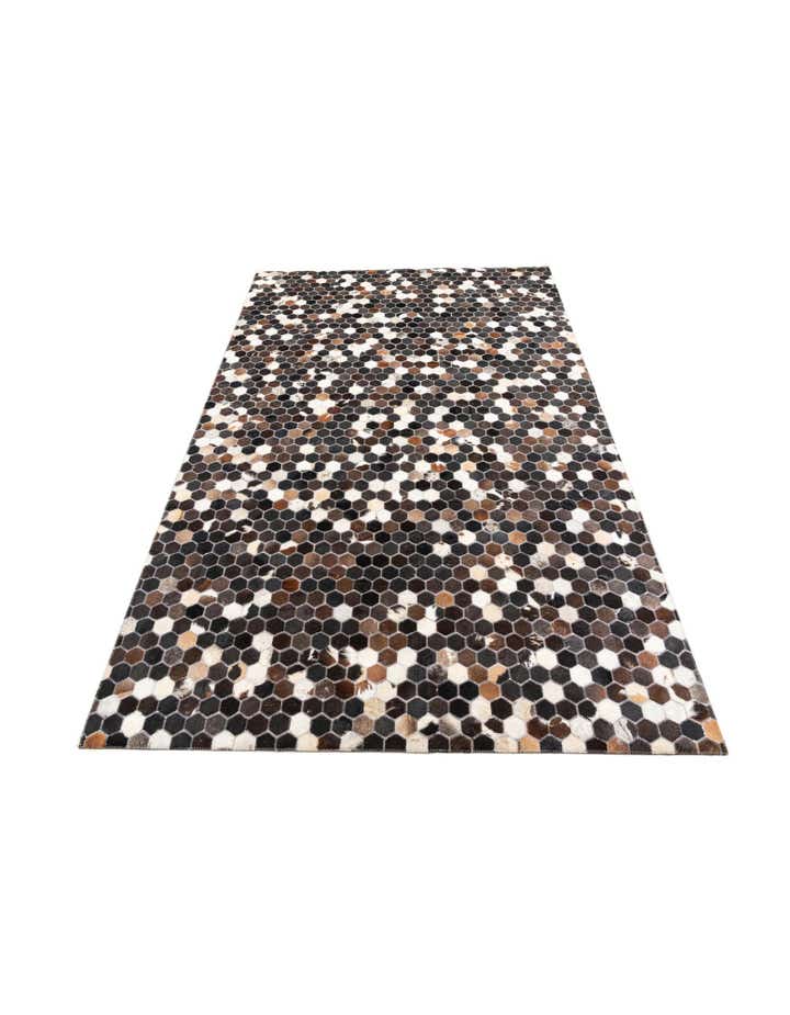 5' x 7' 10 Cowhide Leather Rug
