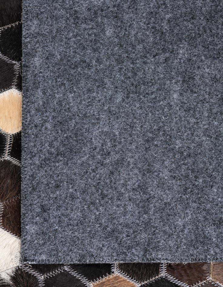 Detail image of 5' x 7' 10 Cowhide Leather Rug