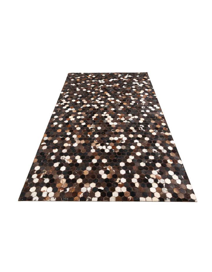 5' x 8' Cowhide Leather Rug