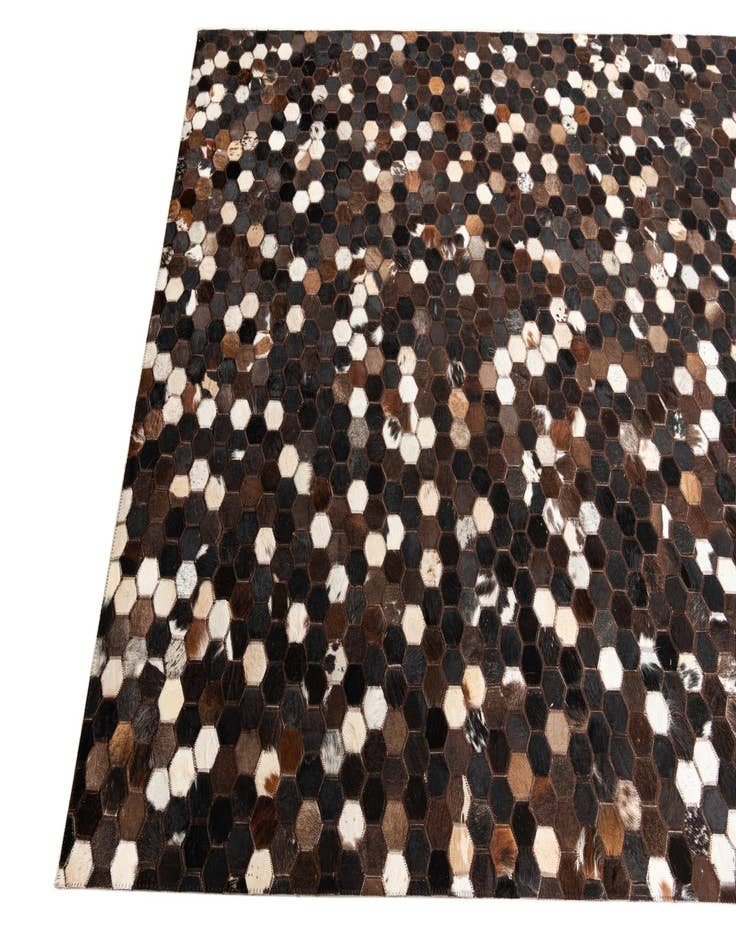 Detail image of 5' x 8' Cowhide Leather Rug