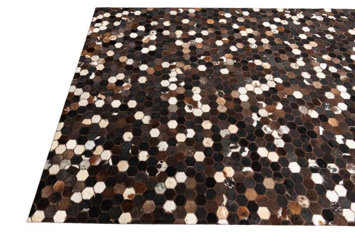 5' x 8' Cowhide Leather Rug