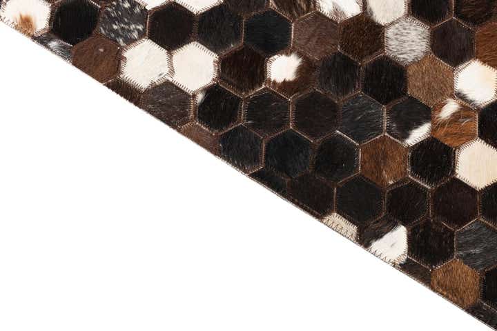 5' x 8' Cowhide Leather Rug