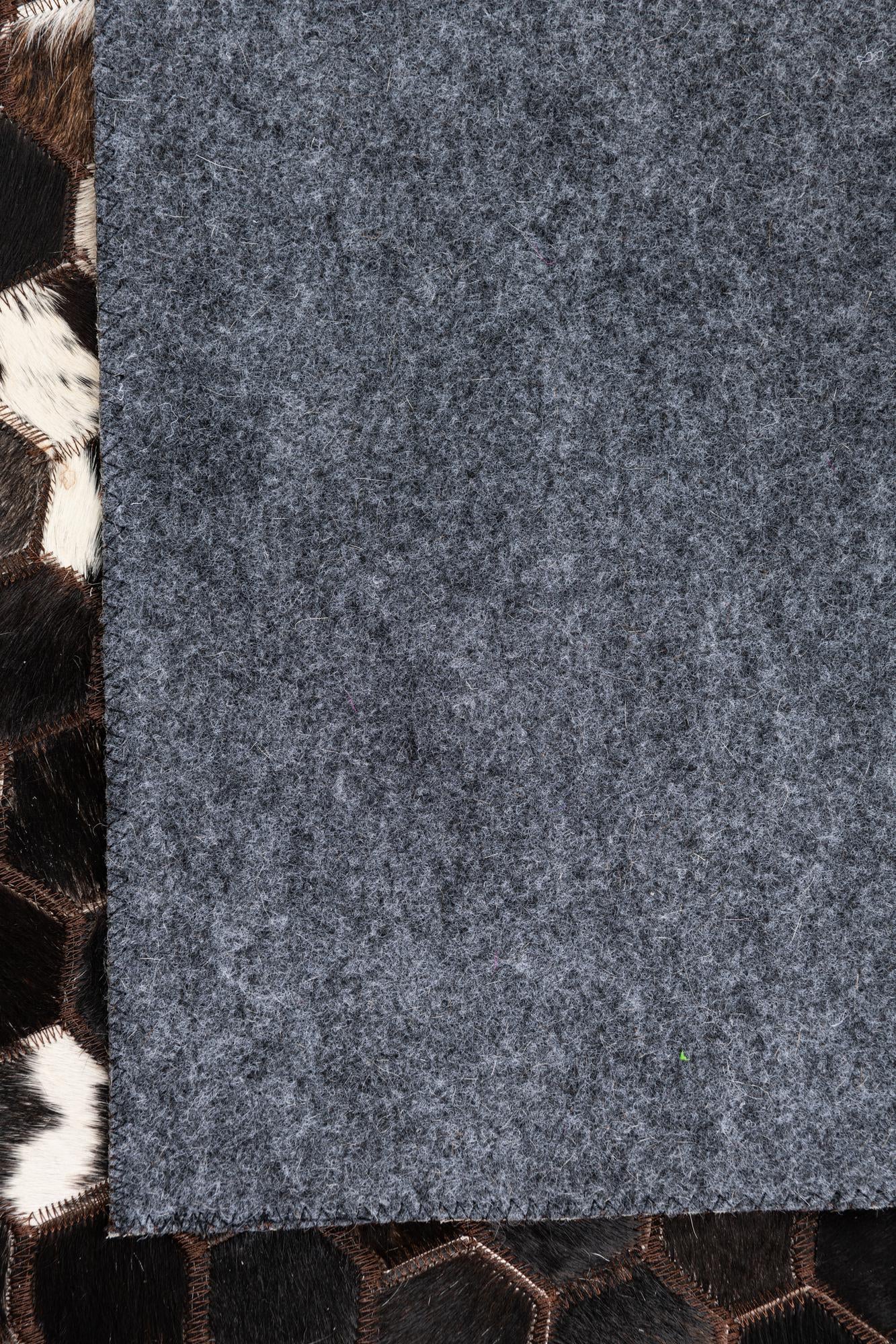 5' x 8' Cowhide Leather Rug