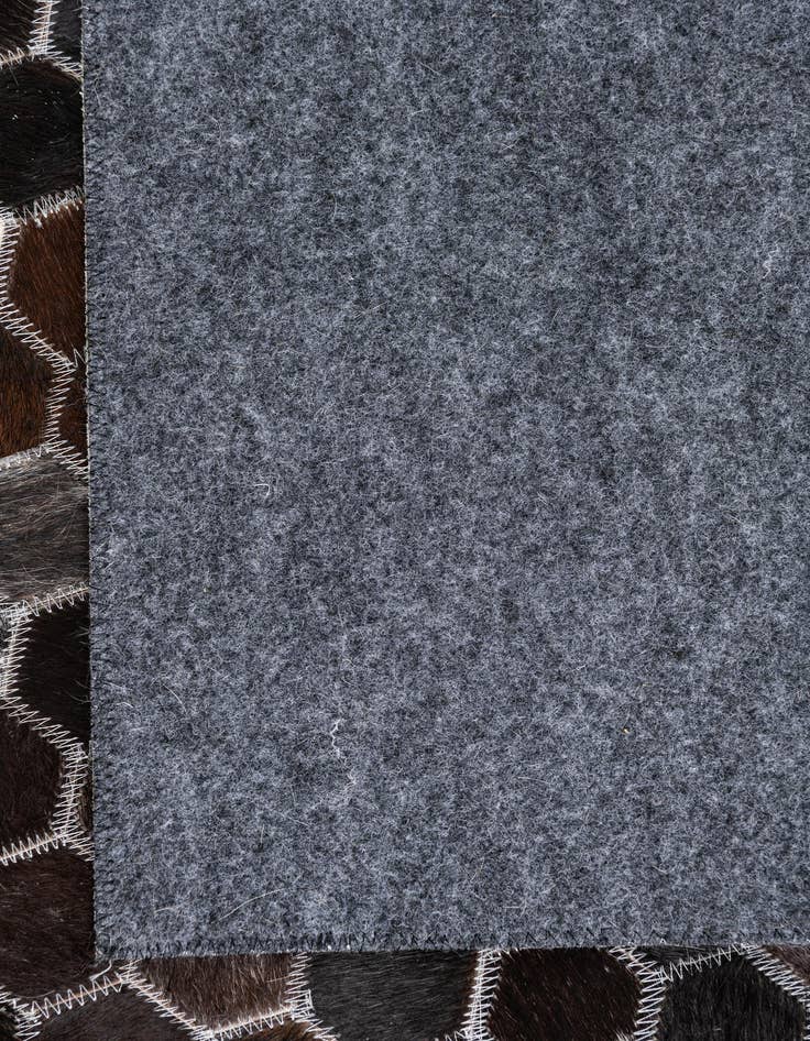 Detail image of 5' x 7' 10 Cowhide Leather Rug