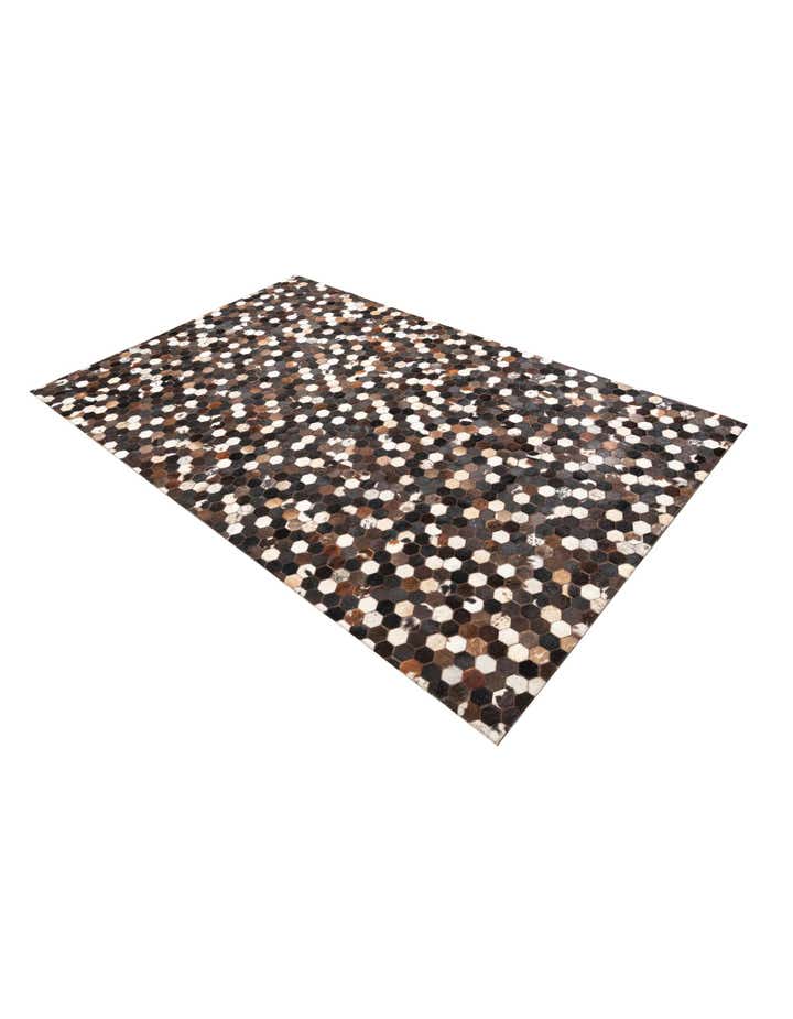 5' x 8' Cowhide Leather Rug