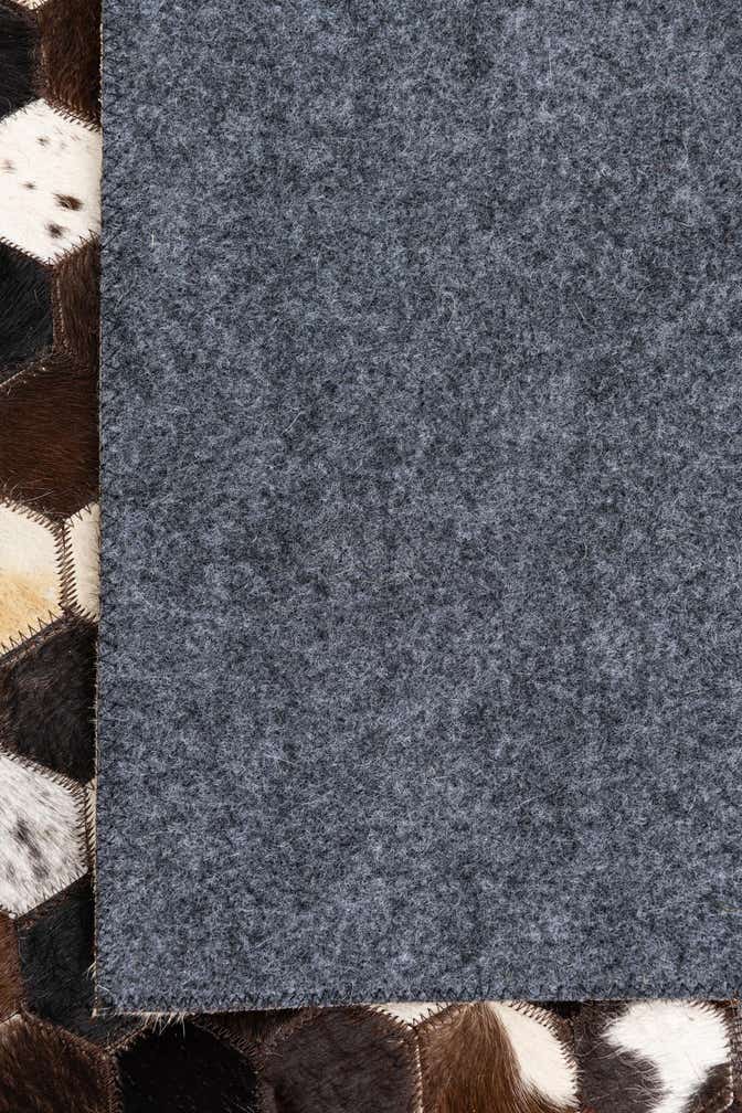 5' x 8' Cowhide Leather Rug