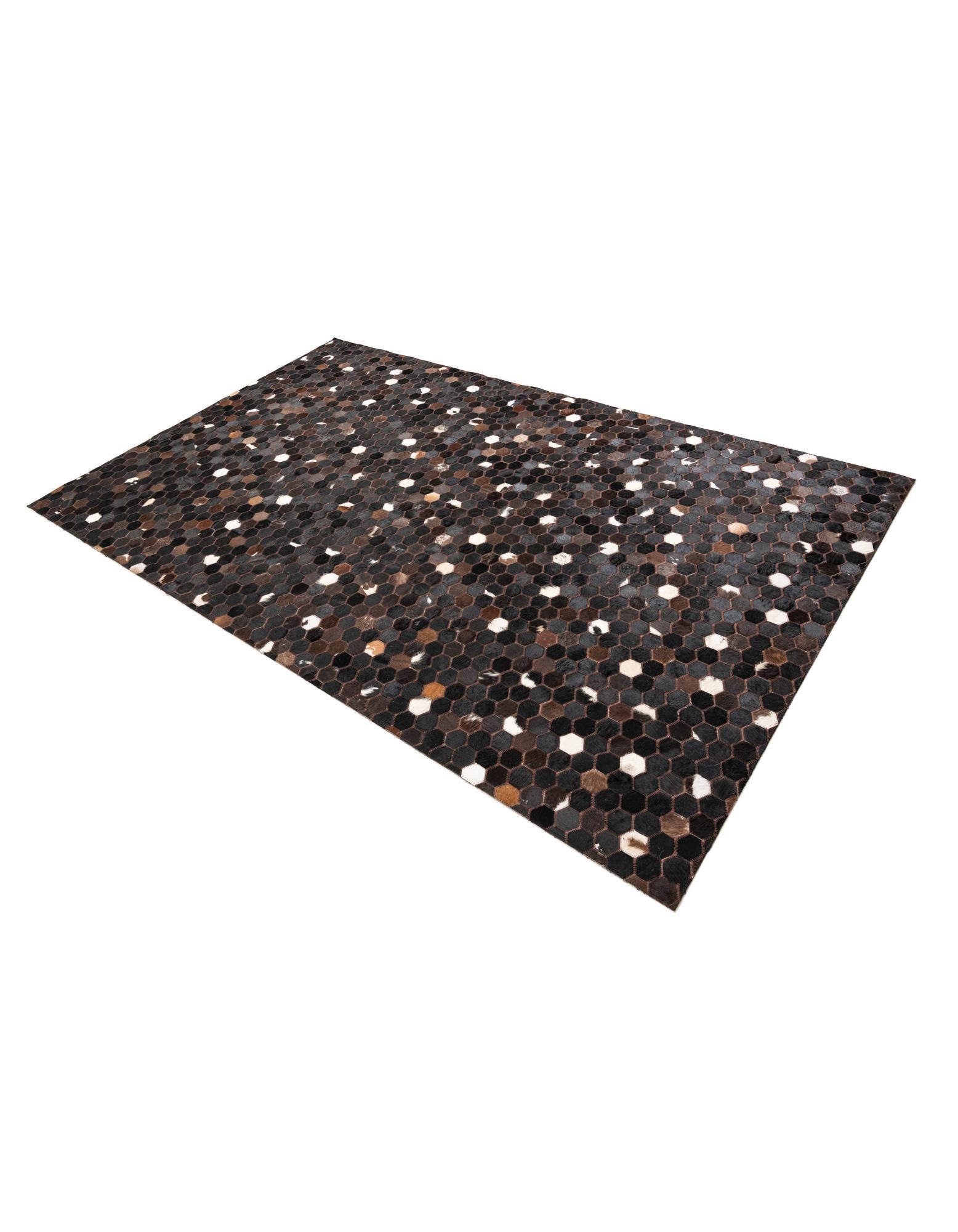 5' x 8' 2 Cowhide Leather Rug