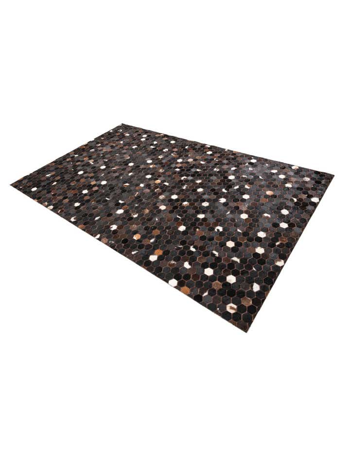 5' x 8' 2 Cowhide Leather Rug