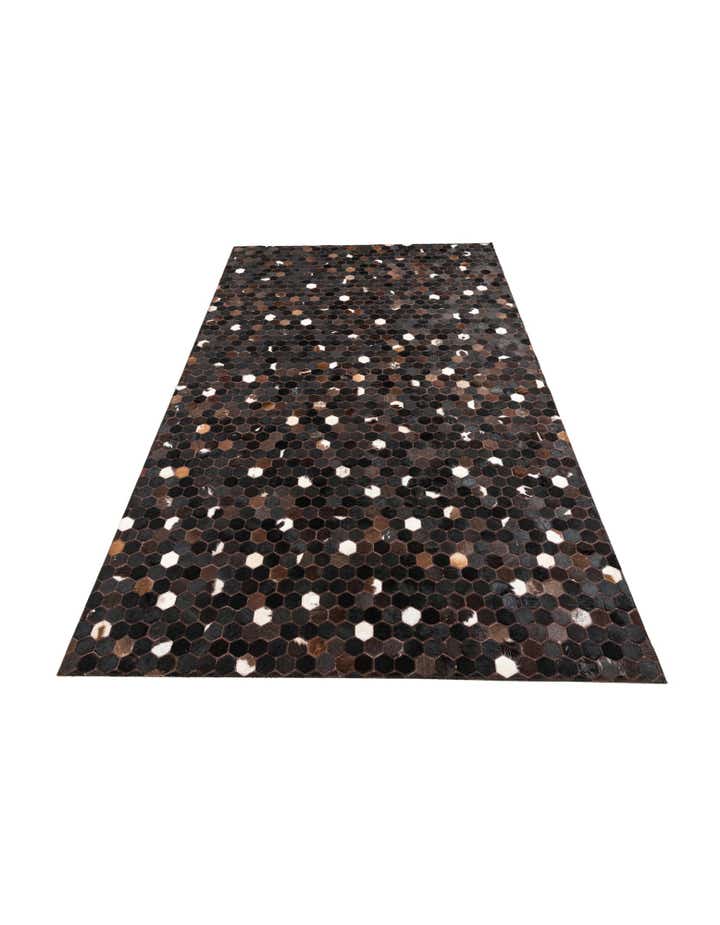 5' x 8' 2 Cowhide Leather Rug